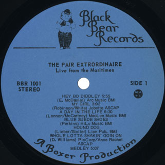 the pair extraordinaire lp live label 1