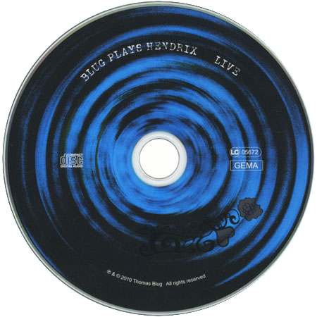 thomas blug cd blug plays hendrix label