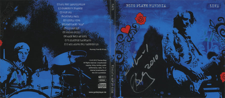 thomas blug cd blug plays hendrix front