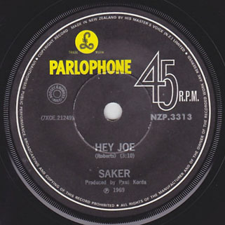 bob saker single side hey joe new zealand