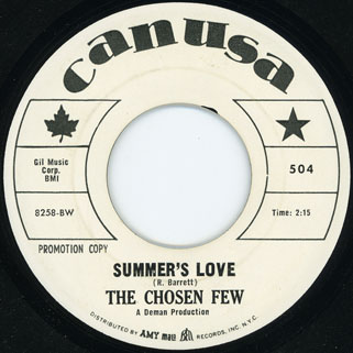 chosen few single Hey Joe b/w Summer's Love side Summer's Love black