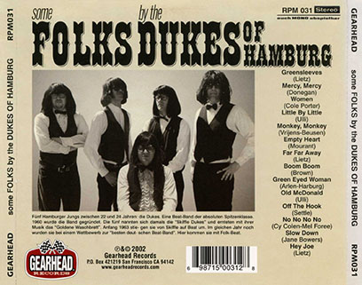 dukes of hamburg cd some folks tray