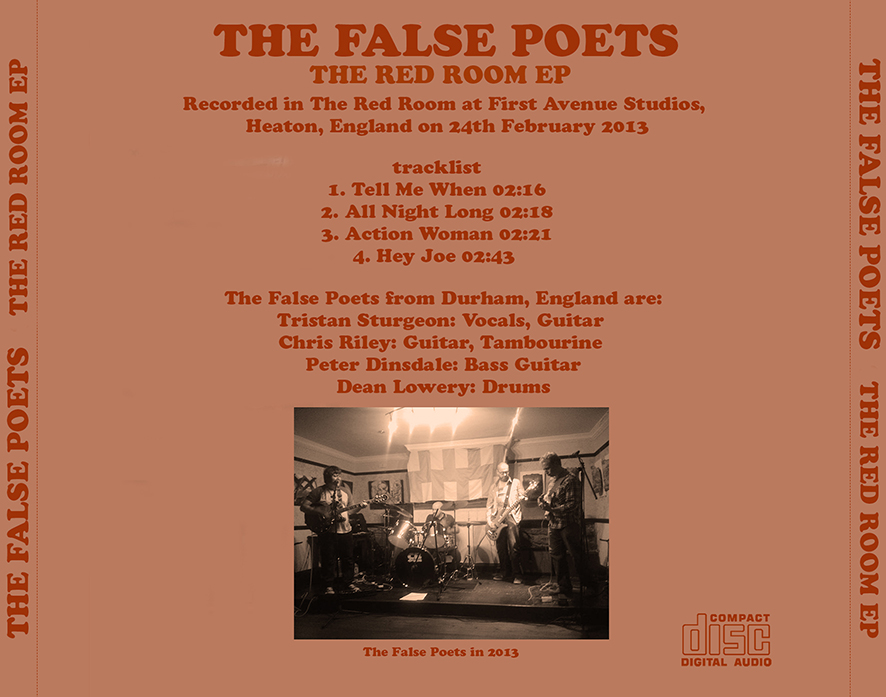 The False Poets  CD The Red Room EP tray