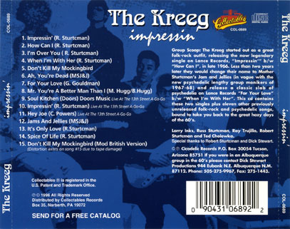 kreeg cd impressin' tray