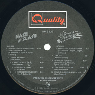 nash the slash lp american bandages label 1