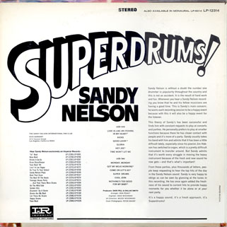 sandy nelson usa lp superdrums back