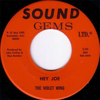 wiolet wing single side hey joe orange label