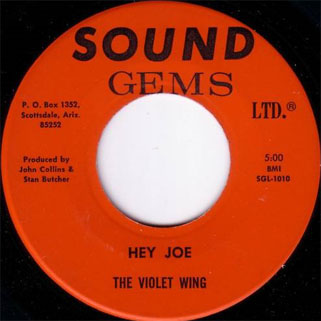 wiolet wing single side hey joe orange label