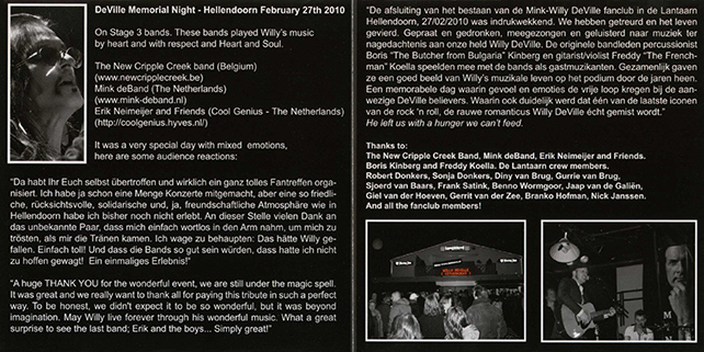Erik Neimeijer 2010 02 27 CD Hellendoorn tribute to Willy DeVille cover in