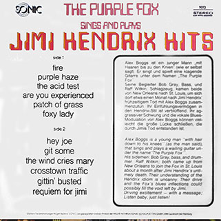 purple fox tribute to jimi hendrix sonic germany back