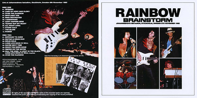 rainbow 1982 11 06 stockholm cd brainstorm cover