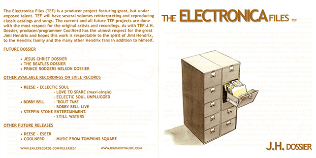 Reese CD various Electonica Files cover out