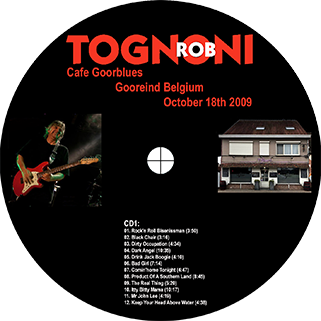 rob tognoni cafe goorblues gooreind belgium 2009 label 1