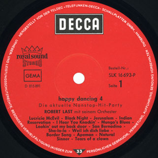 robert last happy dancing volume 4 die aktuelle non stop hits party label 1