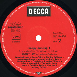 robert last happy dancing volume 4 die aktuelle non stop hits party label 2