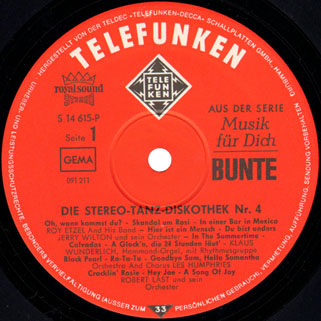 robert last die stereo tanz diskothek nr 4 label 1