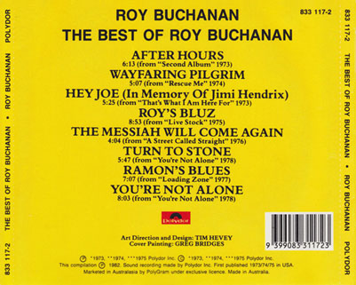 roy buchanan cd best of oz tray