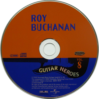 roy buchanan guitar heroes volume 8 label