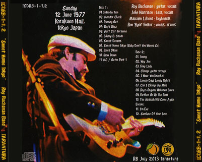 roy buchanan cd home sweet home tray