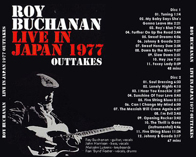 roy buchanan live in shiba roio tray