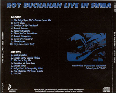 roy buchanan live in shiba private master tray