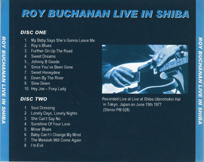 roy buchanan live in shiba sugarmegs tray