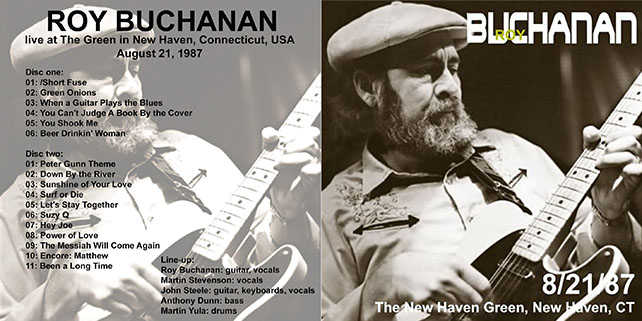 roy buchanan 1987 08 21  at the green new haven cover out