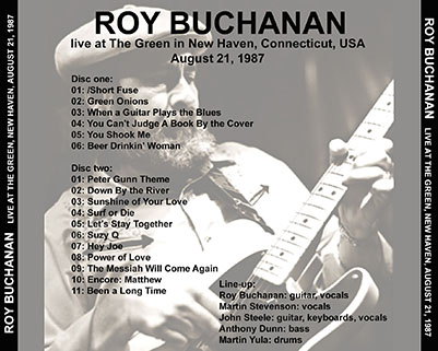 roy buchanan 1987 08 21  at the green new haven tray