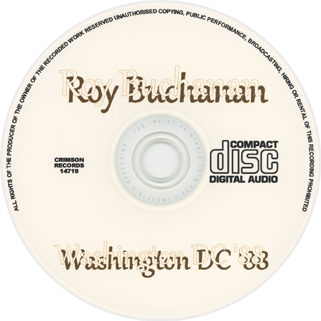 roy buchanan 1988 05 19 washington dc label
