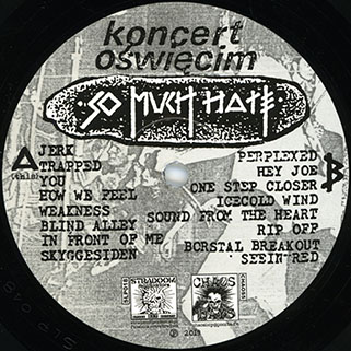 so much hate koncert oswiecim black vinyl label 1