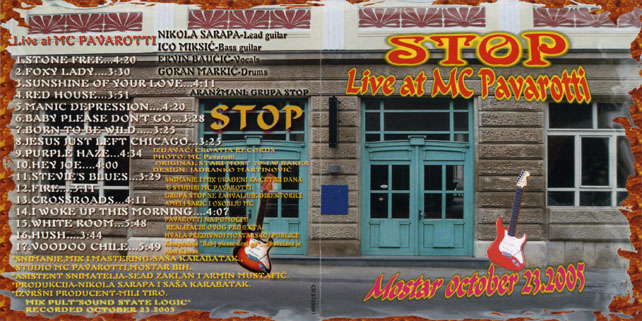 stop cd live at mc pavarotti out