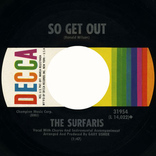 surfaris single decca side so get out