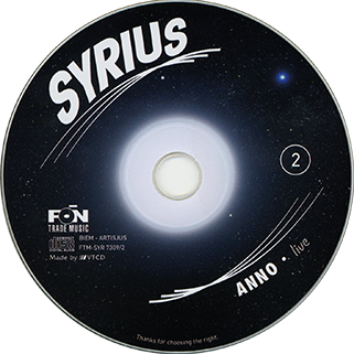 Syrius CD Anno Live label CD 2