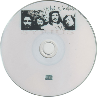 Syrius CD DVD  Utolso Kiadas original label CD