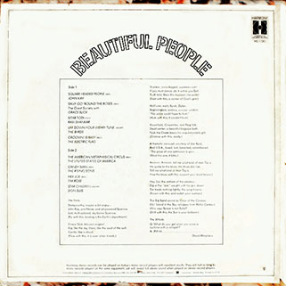 tim rose lp beautiful people back