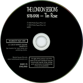 tim rose cd london sessions label