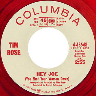 tim rose single promo red side hey joe