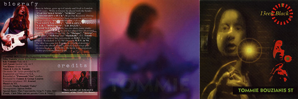 Tommie Bouzianis St CD 13een Black cover out