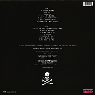 Vibrators LP reissue Garage Punk Cleopatra 2019 back
