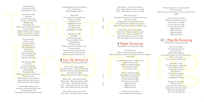 willy deville 1993 10 -- olympia paris cd live booklet 5