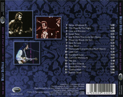 willy deville 1994 07 05 montreux cd come a little bit closer tray out