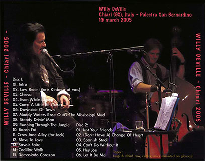 willy deville 2005 03 19 chiari 2005 tray