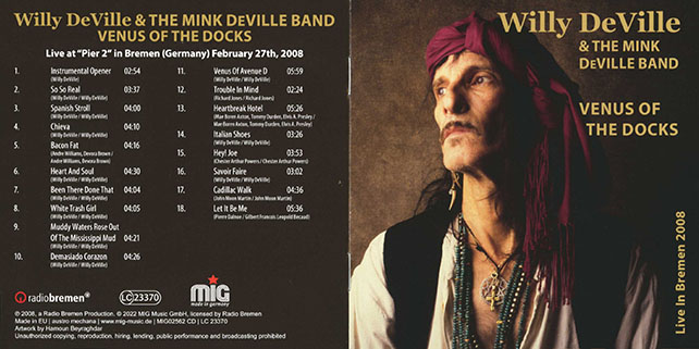 willy deville 2008 02 27 bremen cd venus of the docks booklet 1