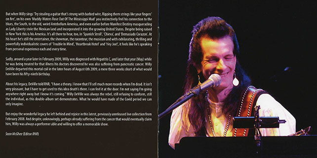 willy deville 2008 02 27 bremen cd venus of the docks booklet 4