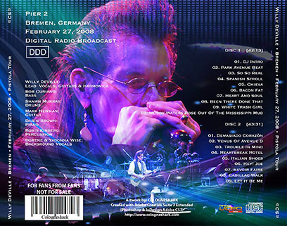 willy deville 2008 02 27 pier 2 bremen germany tray