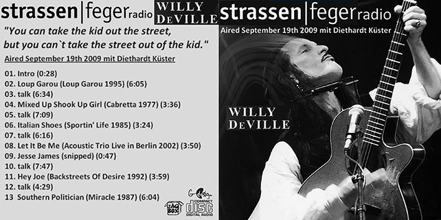 willy deville cd strassen feger radio cover