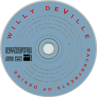 
willy deville cd la collection backstreets of desire label