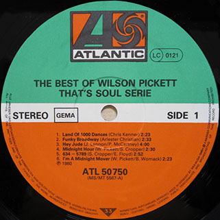 wilson pickett best of germany label 1