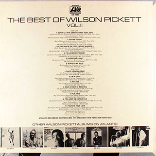 wilson pickett best of volume 2 usa back