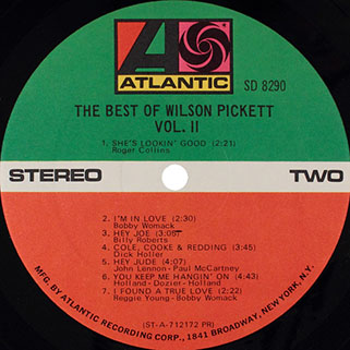 wilson pickett best of volume 2 usa label 2